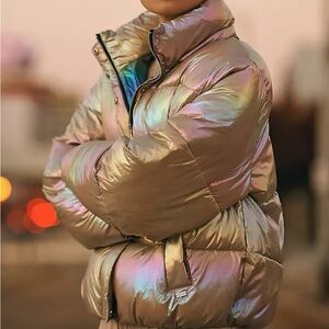 Scotch & Soda Iridescent Puffer Jacket Size Medium